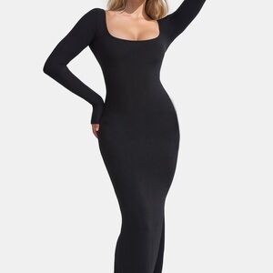 NWT Fashion Nova Elegant Black Long Sleeve Dress